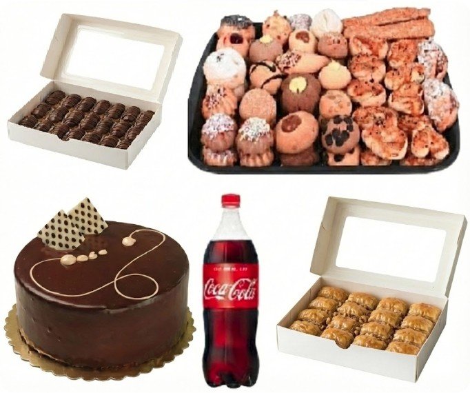 1 Adet 4-6 Kişilik Çikolatalı Yaş Pasta Dahil 5'li Menü Nevşehir pasta