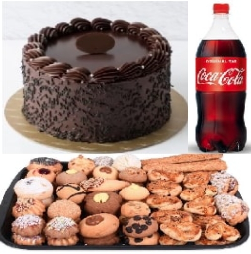 1 Litre Kola Dahil 9-10 Kişilik Pasta Menüsü Nevşehir pasta