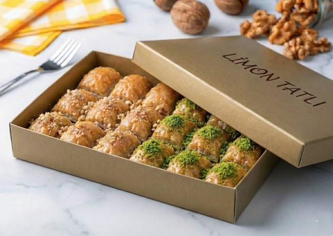 1000 Gr Karışık Cevizli ve Fıstıklı Baklava Nevşehir pasta