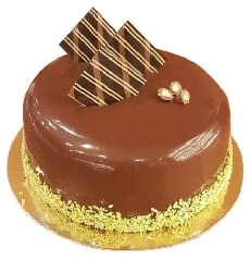 2-3 Kişilik Yuvarlak Sade Çikolatalı Fresh Pasta Nevşehir pasta