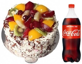 4-6 Kişilik Karışık Meyveli Pasta Avantajlı Nevşehir pasta