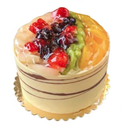 4 ile 6 kişilik karışık mevsim meyveli yaş pasta Nevşehir pasta